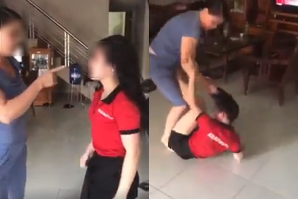 Mẹ chồng và con dâu xảy ra xô xát.