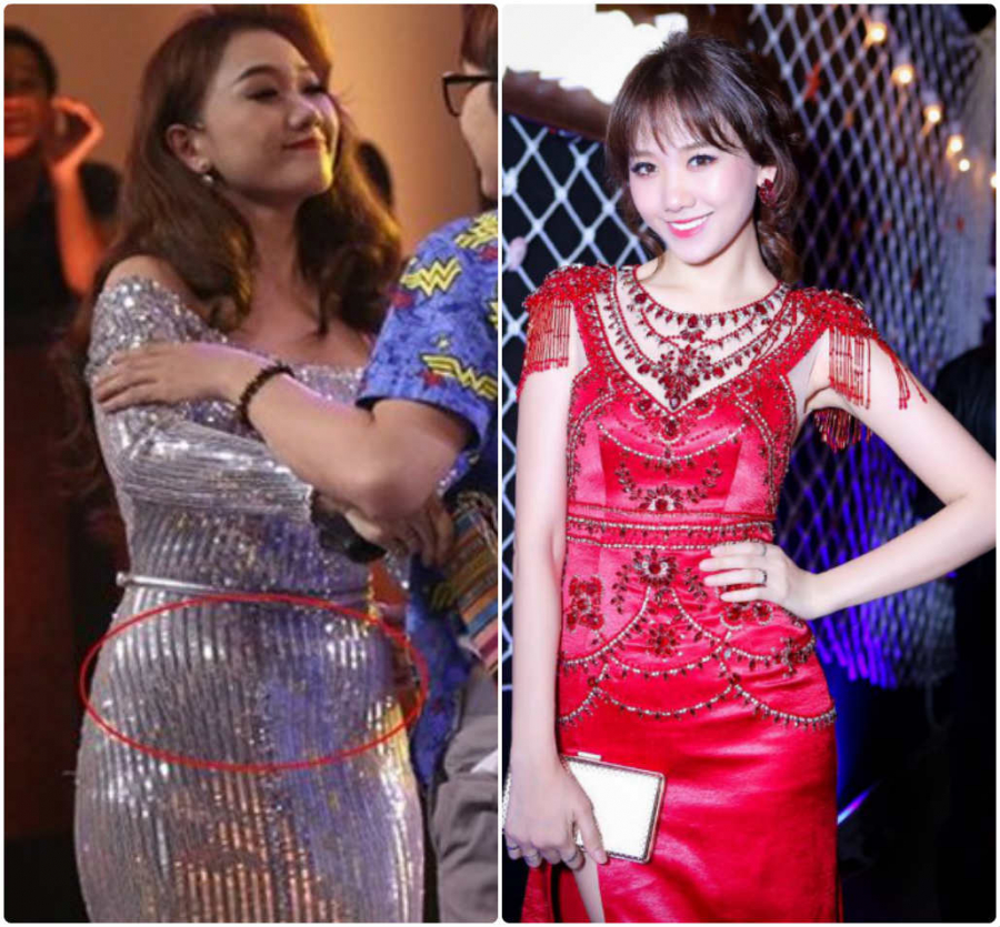 Hari Won từng sở hữu thân hình mập mạp. Sau đó, người đẹp quyết tâm giảm cân để có vóc dáng thon thả, gọn gàng như hiện tại.