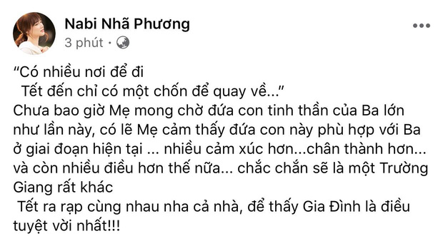 Không chỉ công khai ủng hộ chồng, Nhã Phương còn khiến dân tình thích thú với cách xưng hộ 