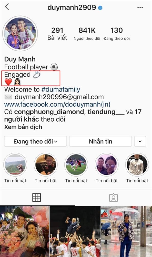 Duy Mạnh cập nhật 