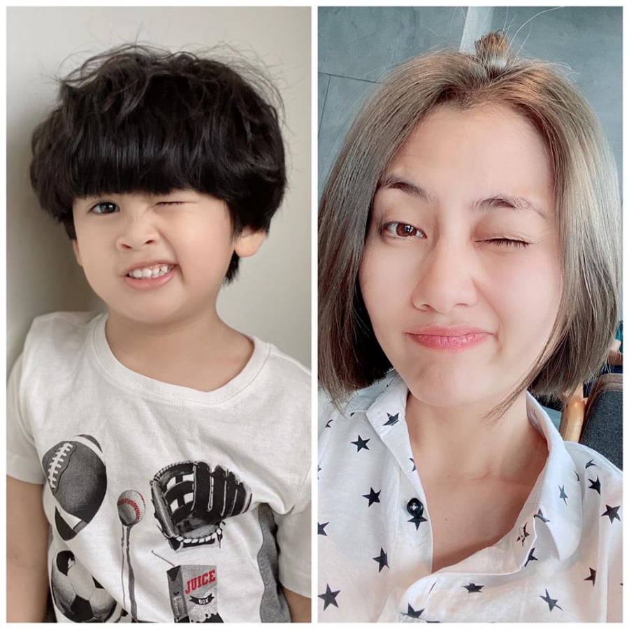 Nhóc tỳ 3 tuổi của Ngọc Lan – Thanh Bình được nhận xét là phiên bản hoàn hảo của ba.