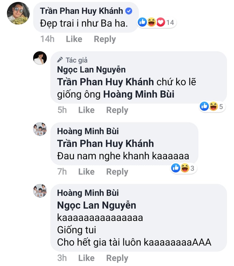 Ngọc Lan tinh tế đáp lại Huy Khánh khi con trai được nhận xét giống chồng cũ.