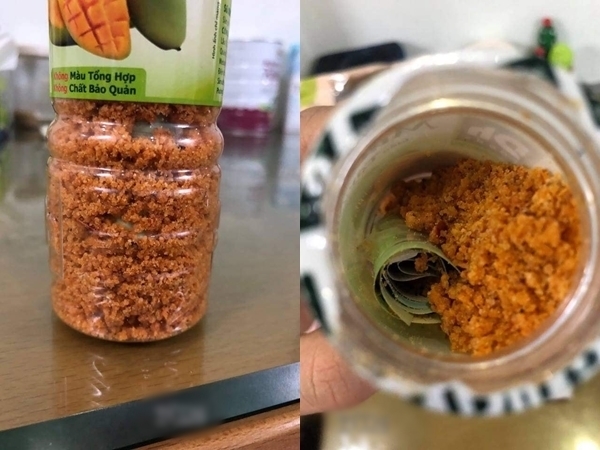 Hộp muối chấm hoa quả cũng được ông chồng này tận dụng.