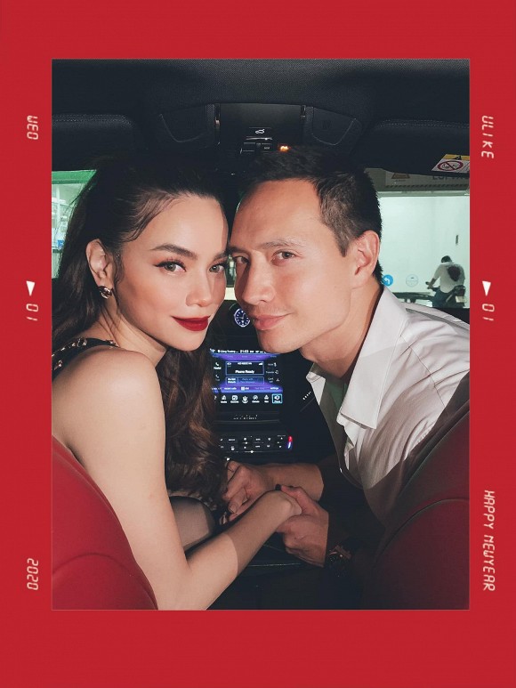 Kim Lý tháp tùng Hà Hồ đi diễn. Anh không quên tay nắm tay, hôn lên má người yêu cực tình cảm.  