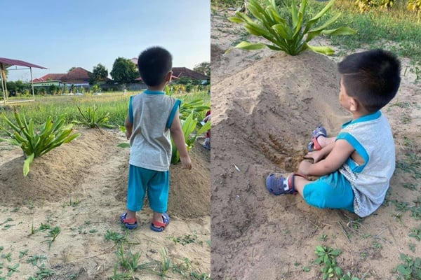 Hình ảnh khiến bao người xót xa.