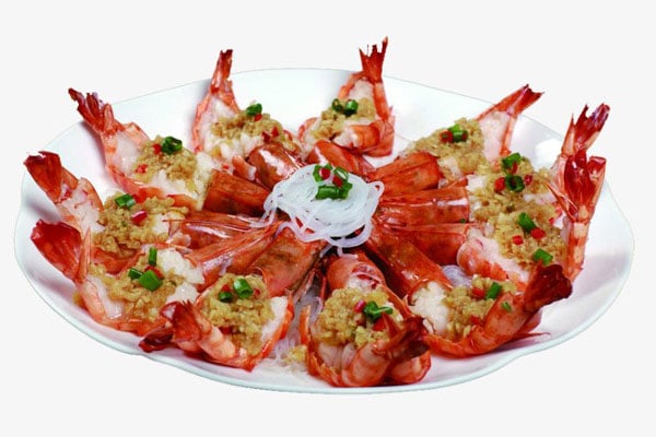 Tôm hấp tỏi lạ miệng