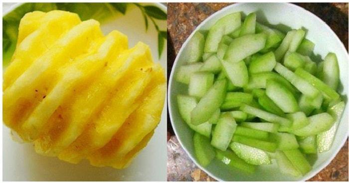 Bí đao kết hợp với dứa sẽ tạo thành một loại nước ép có lợi cho việc giảm cân.