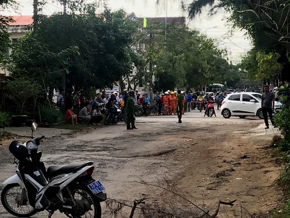 Hiện trường phát hiện vụ việc. - Ảnh: X.P.