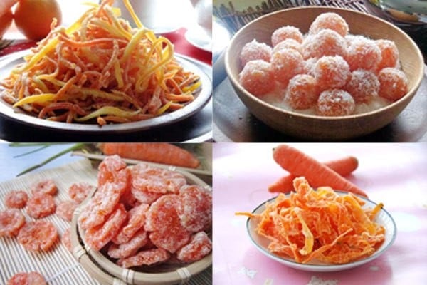 Mứt cà rốt thơm ngon 