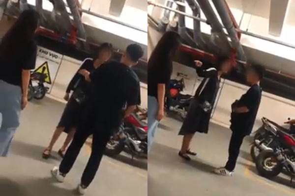 Cô vợ bầu bắt quả tang chồng đi chơi cùng nhân tình.