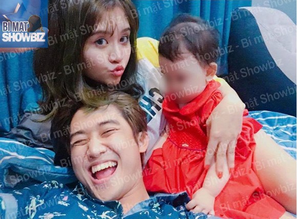MC Quốc Bảo đã sống với ca sĩ Bảo trân của nhóm Gemini và có con gái. (Ảnh: Bí mật showbiz)
