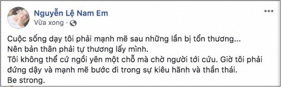 Nam Em chính thức lên tiếng sau lùm xùm.  