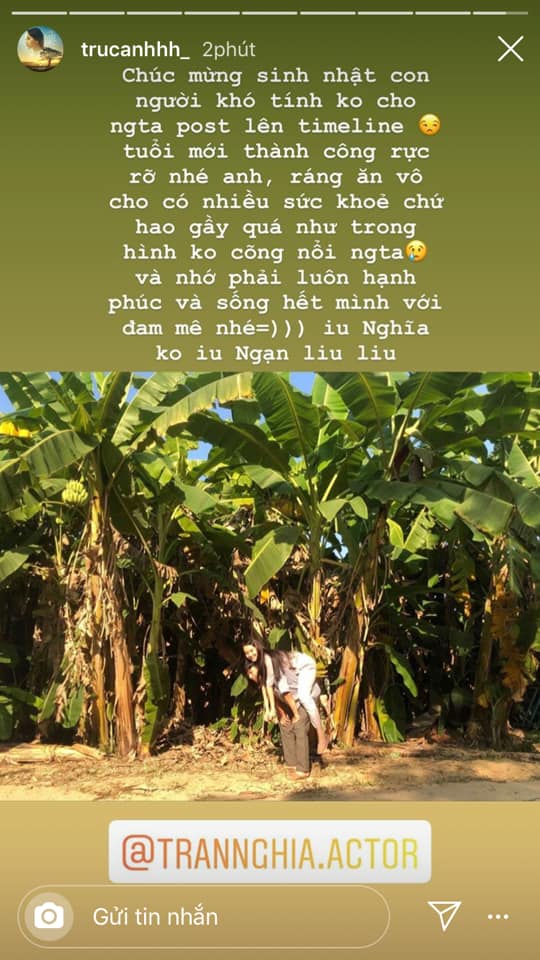 Trúc Anh đã “dính thính” Trần Nghĩa.