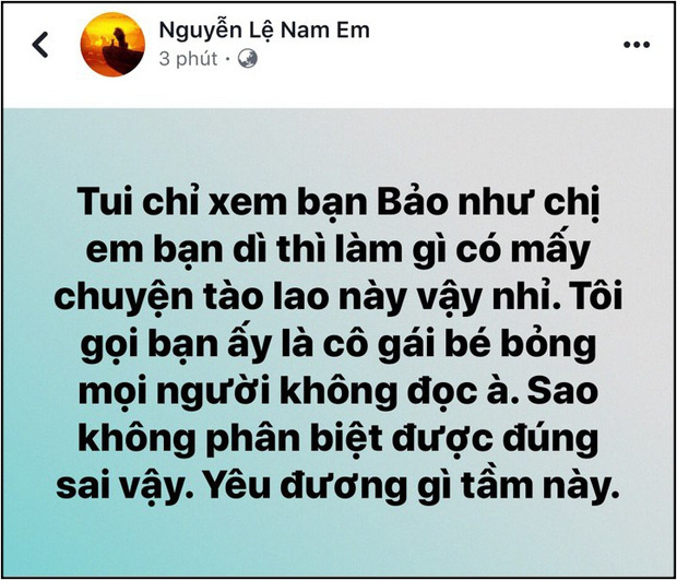 Nam Em khẳng định chỉ coi Quốc Bảo là 