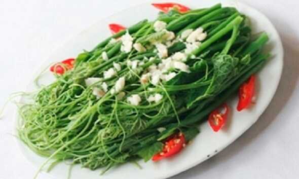 Rau su su xào tỏi thơm ngon