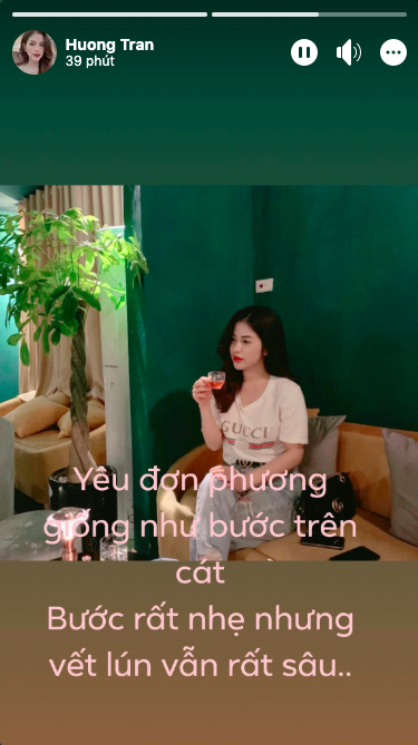 Sau 4 tháng ly hôn, vợ cũ Việt Anh - Hương Trần gây hoang mang khi ẩn ý chuyện yêu đơn phương.