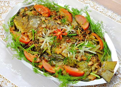 Cá chép om dưa ngon 