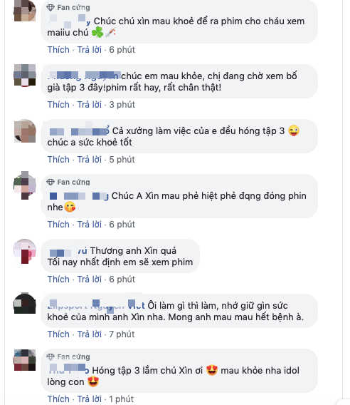 Người hâm mộ nhanh chóng tỏ ra lo lắng và dành nhiều lời nhắn nhủ đến Trấn Thành.
