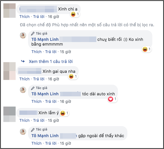 Vậy nhưng nam ca sĩ lại rất hưởng ứng với những nhận xét khen xinh gái từ bạn bè.    