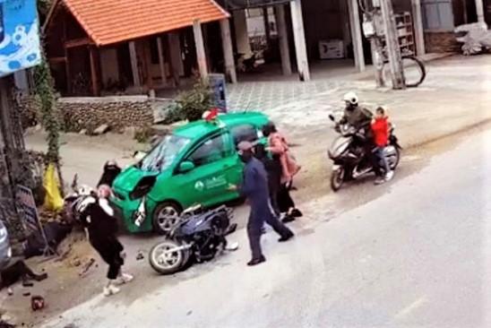 Do buồn ngủ tài xế taxi đã gây tai nạn làm 9 người bị thương