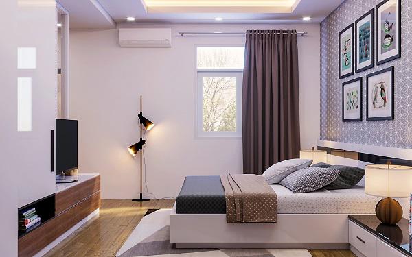 Không để giường ngủ thẳng cửa 