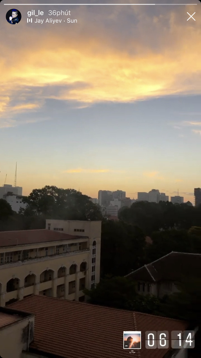Giữa tin đồn mua nhà sống chung, Hoàng Thùy Linh và Gil Lê bất ngờ đăng ảnh check in đón bình minh ở cùng một nơi, trong cùng một khoảng thời gian.