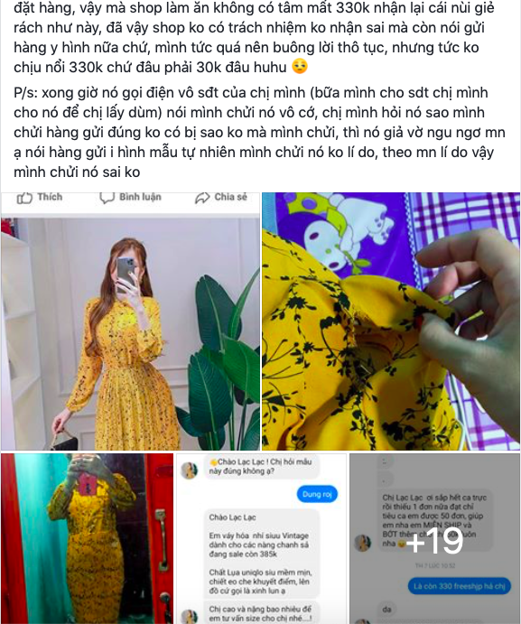 Bài chia sẻ trên mạng xã hội.