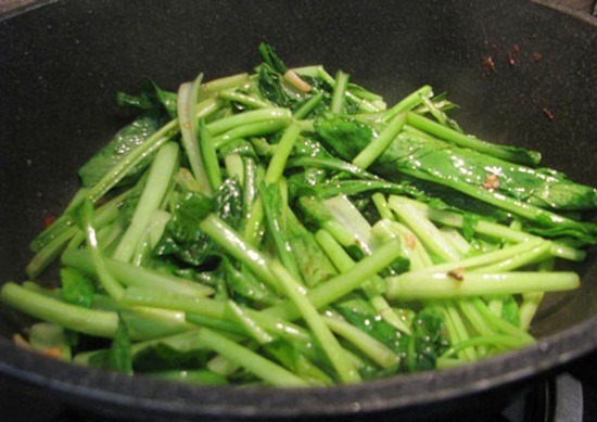 Rau cải ngọt xào