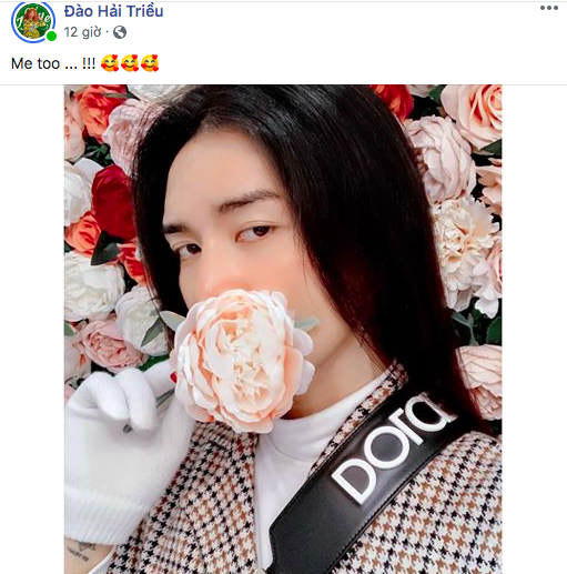 Trong khi đó, Hải Triều chia sẻ lại bài viết của đồng nghiệp và khẳng định: “Me too” (Tôi cũng thế).