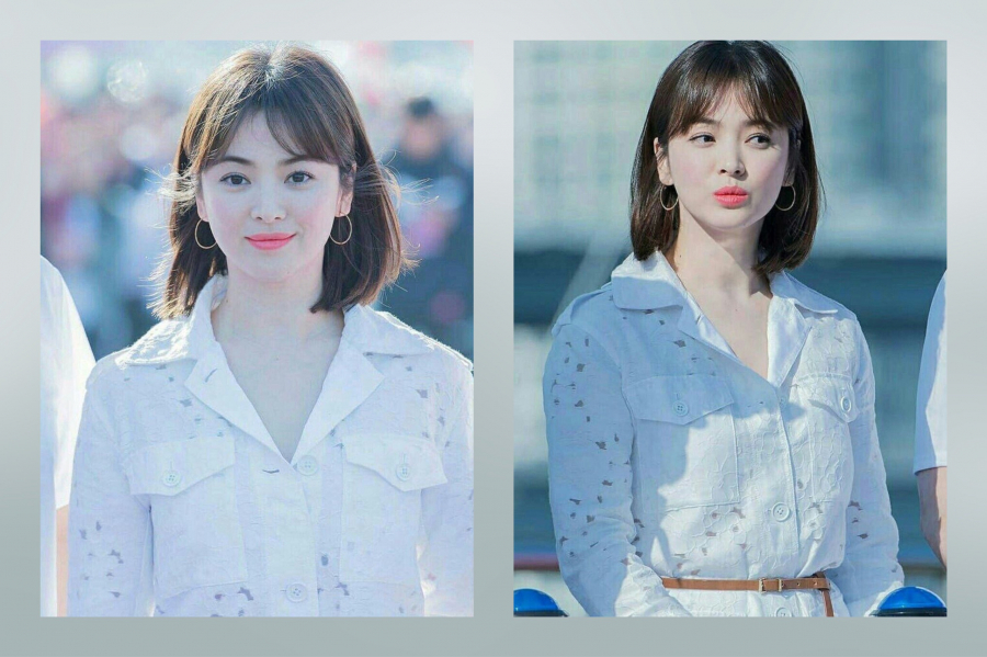 Song Hye Kyo trẻ trung ngọt ngào với Link Vào SHBET88 Mới Nhất ngắn layer tỉa cụp kết hợp với mái mưa. Cô chọn màu tóc là nâu socola cực kỳ tôn da.