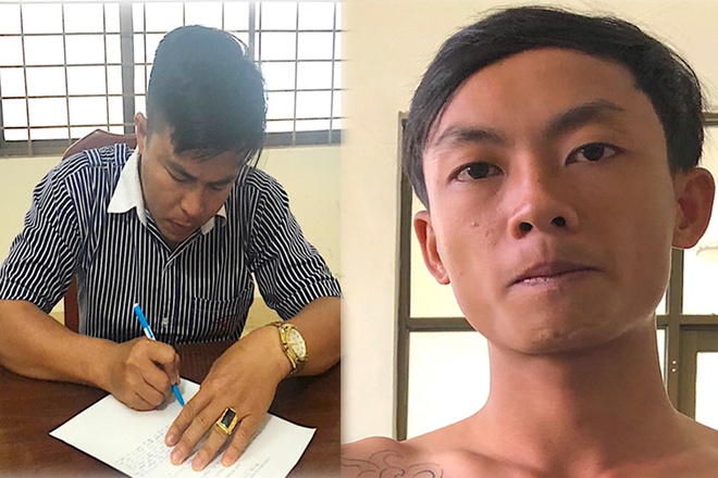 Dương và Tâm tại cơ quan điều tra. 