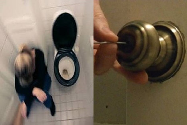 Một người phụ nữ bị chồng nhốt vào nhà tắm vì sợ lây nhiễm virus corona chủng mới. Ảnh minh họa.