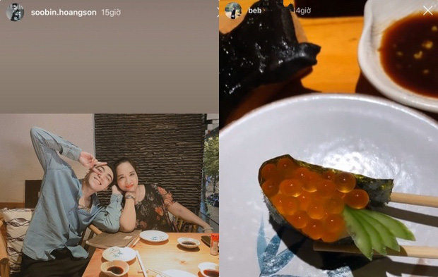 Tối 8/3, Soobin Hoàng Sơn đăng tải ảnh đi ăn cùng mẹ, như món quà dành tặng cho đấng sinh thành. Người hâm mộ tò mò ai là người đã ghi lại khoảnh khắc đặc biệt này thì phát hiện ra bạn gái tin đồn của nam ca sĩ cũng đăng tải story có không gian tương tự. Từ đó, netizen khẳng định trong ngày tôn vinh một nửa thế giới, giọng ca 