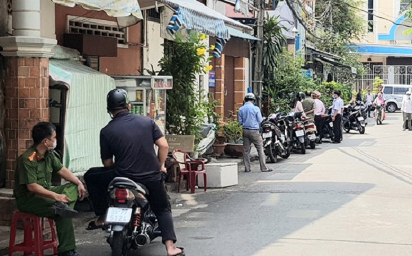 Khu vực nhà nam thanh niên từng tiếp xúc với bệnh nhân thứ 34. Ảnh: Duy Tính