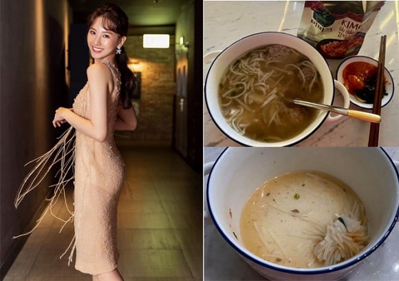 Cách giảm cân của Hari Won là thay vì ăn sạch tô bún, Hari Won đã để thừa vài cọng bún.