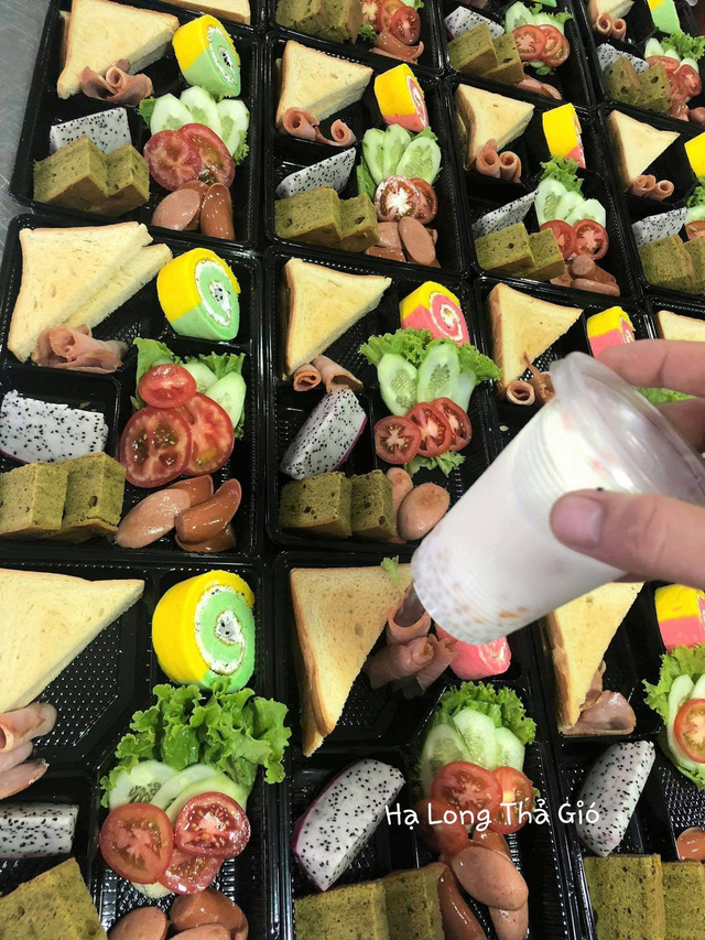Những suất ăn sáng đa dạng.