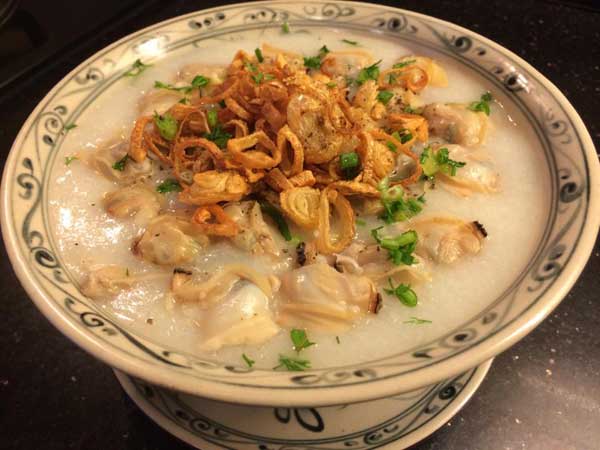 Cháo ngao ngon
