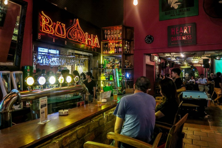 Quán Buddar Bar, TP.HCM - nơi bệnh nhân thứ 91 từng đến dự tiệc.