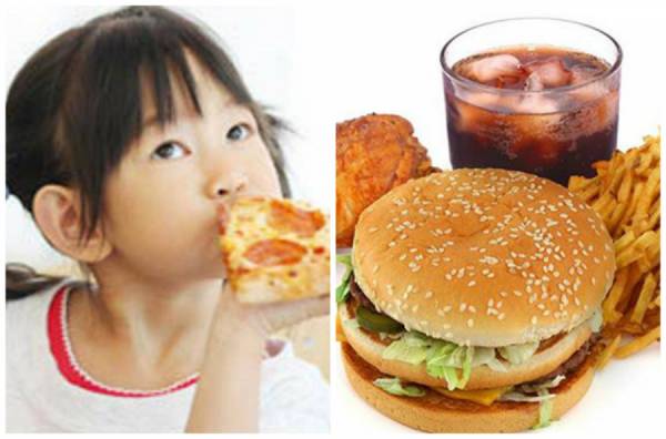 Những thực phẩm gây béo phì cho trẻ