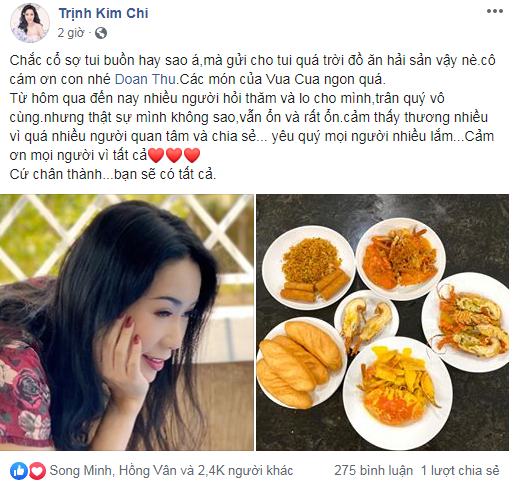 NS Trịnh Kim Chi đáp trả Trà My một cách nhẹ nhàng, tinh tế.