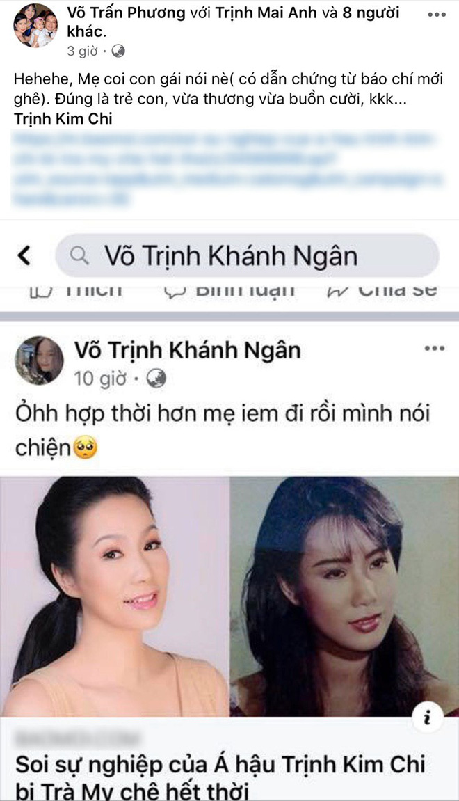 Gia đình NSƯT Trịnh Kim Chi cũng đã lên tiếng.