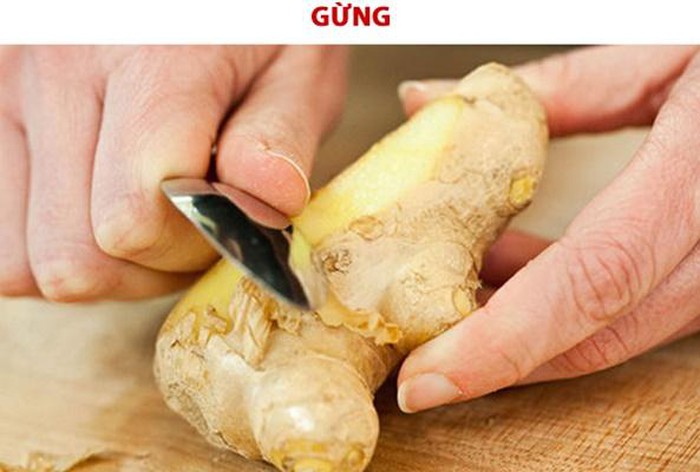 Gừng giúp loại bỏ mùi hôi trên thịt bò