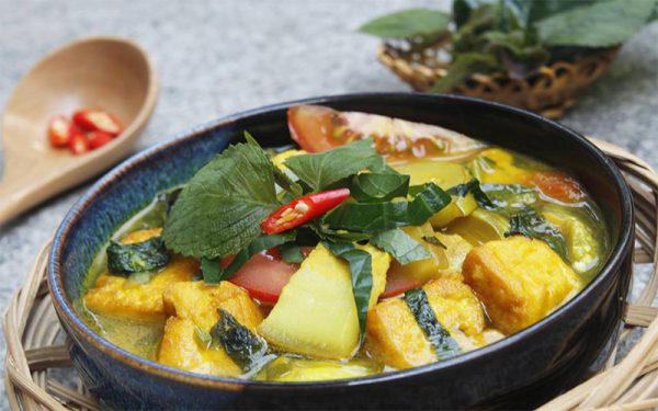 Canh cà bung nấu thịt ba chỉ thơm ngon