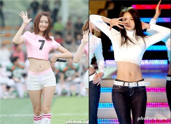 Vòng eo của Yoona nhỏ và vô cùng săn chắc