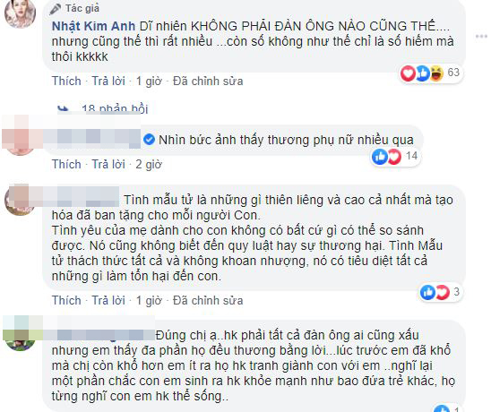 Bình luận của Nhật Kim Anh và dân mạng.