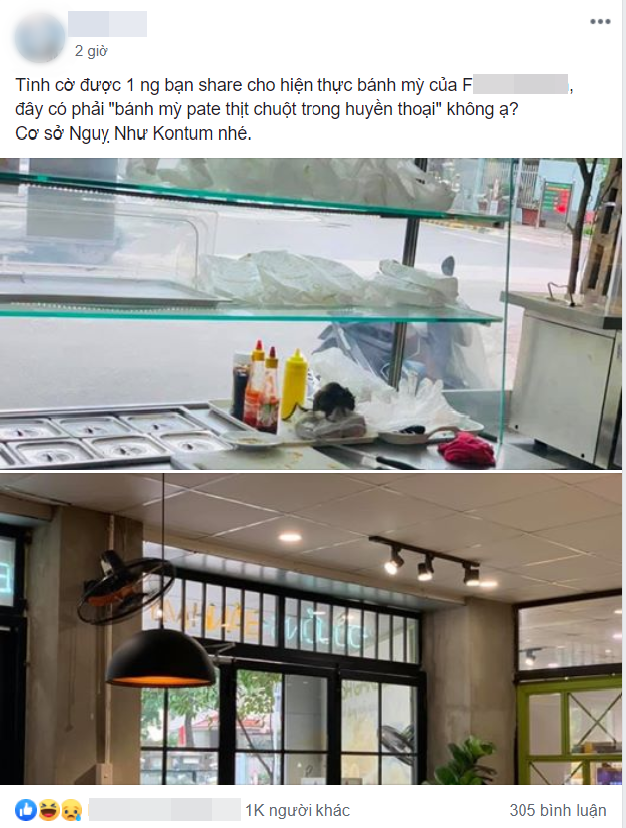 Sự việc tố cửa hàng để chuột bò lên kệ bánh mì đang gây xôn xao dư luận.