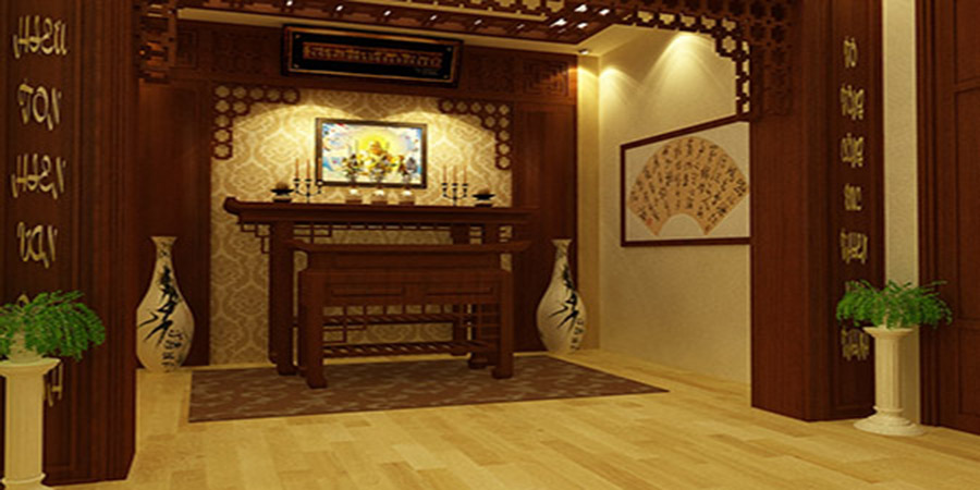 Thiết kế bàn thờ cho người mệnh Thủy hút lộc