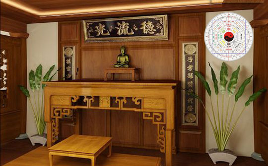 Thiết kế bàn thờ cho người mệnh Thủy