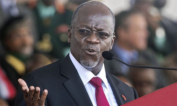 Tổng thống Tanzania John Magufuli. Ảnh: AFP.