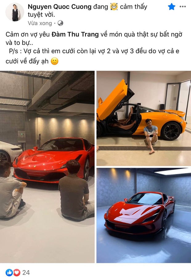 Cường Đô La khoe 